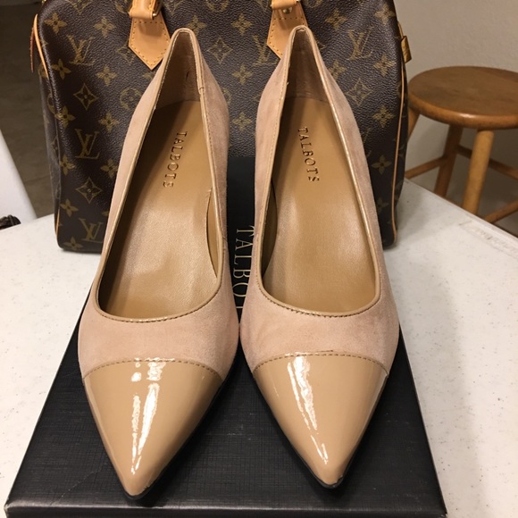 Talbots Shoes - Talbots Diane Palomino Suede Cap Toe Pumps Shoes